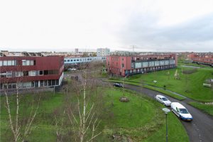 A view to the south from the 3rd floor. Antennas will be +5 meter? You can see the city of Amersfoort.